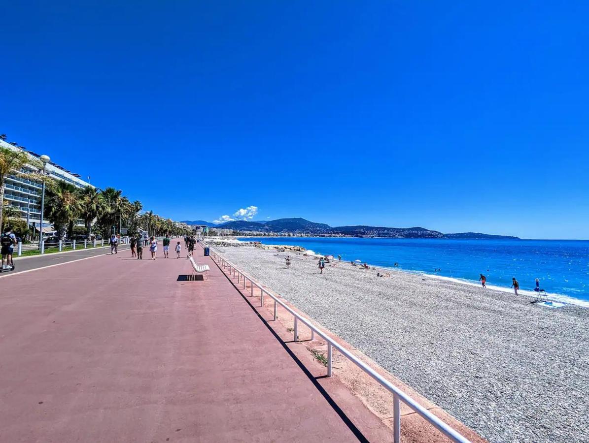 1 Min To The Beach Apartment - Kitchen - Tramway - Air Conditioner - Wifi - Promenade Des Anglais Ницца Экстерьер фото
